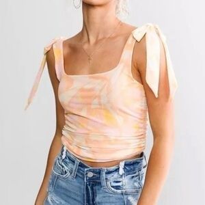 Free people avenue ruched tank top